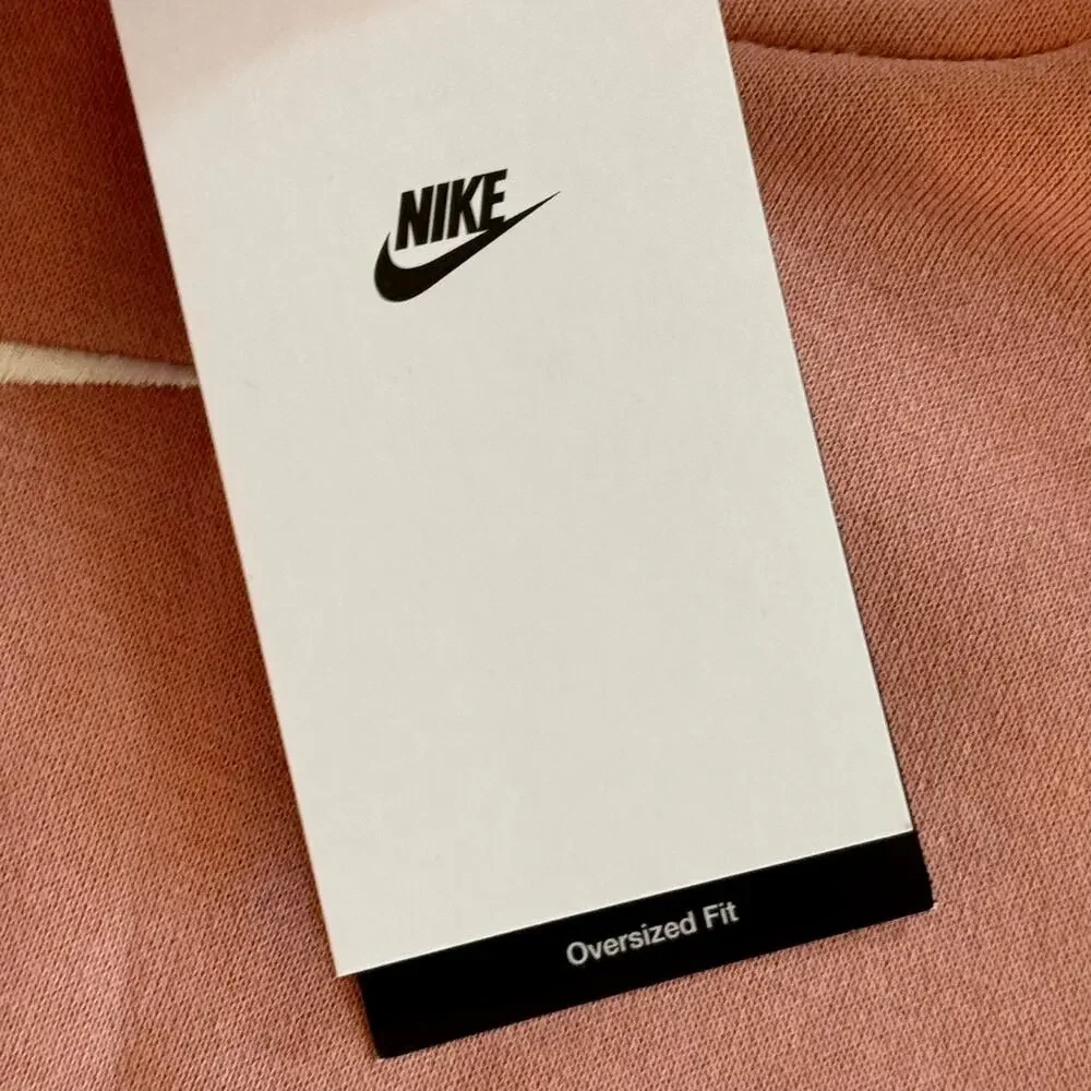 Nike Sportswear Phoenix Fleece Oversized Hoodie Sweatshirt Rose Blush Women XL